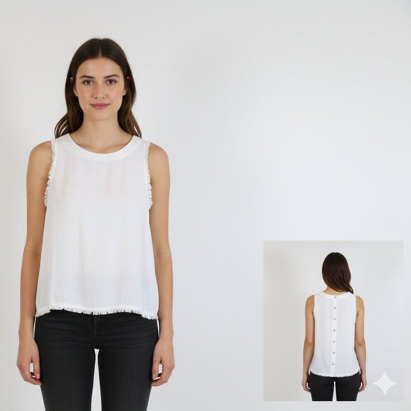 *Thread + Supply White Tank Blouse - Picture 1 of 8
